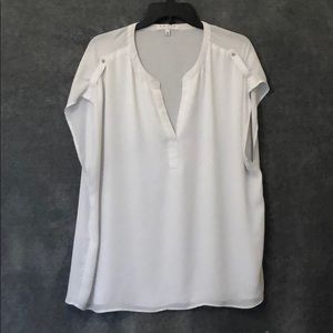 Ivory Short Sleeve Top